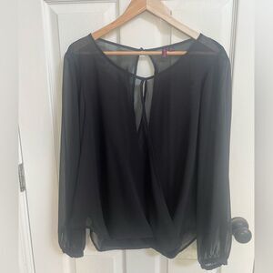 Tattoo Me Elegant Black Sheer Blouse, sexy goth, whimsigoth, Fairy goth